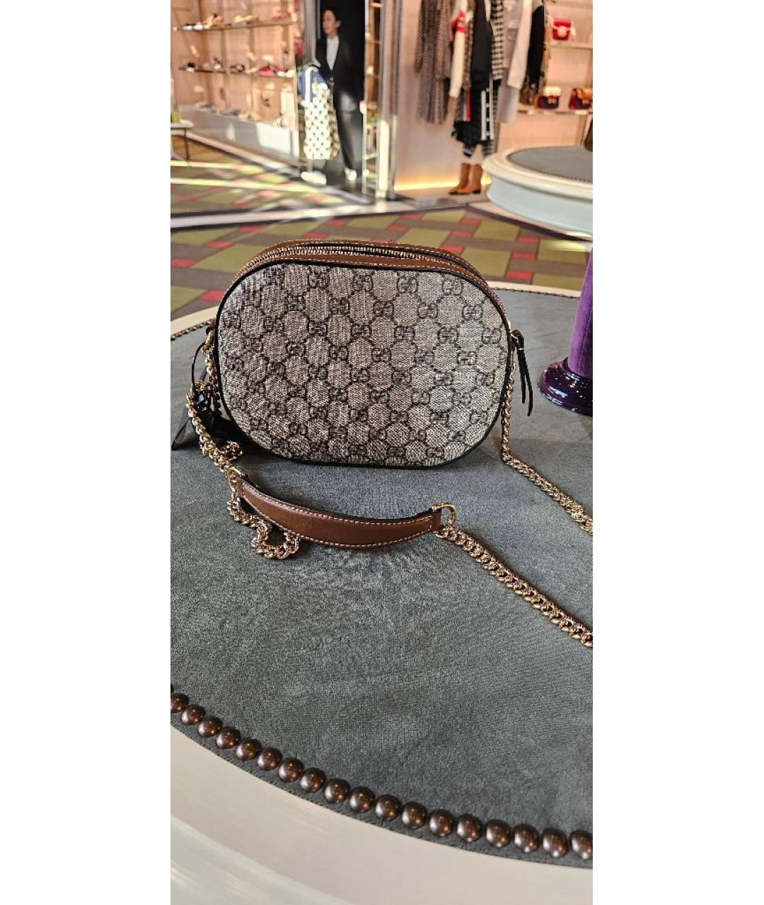 GUCCI Коричневая сумка через плечо, фото 6