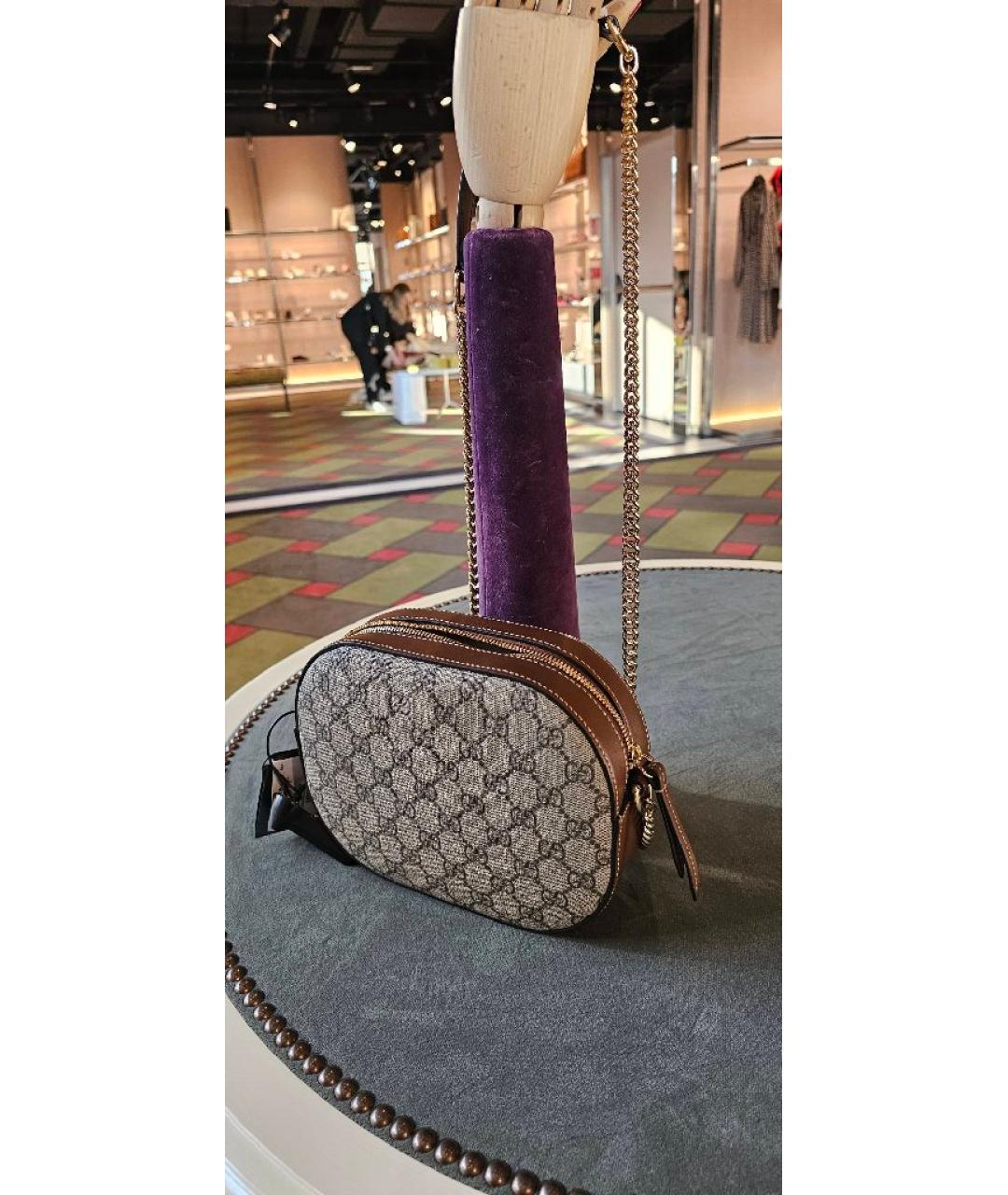 GUCCI Коричневая сумка через плечо, фото 3