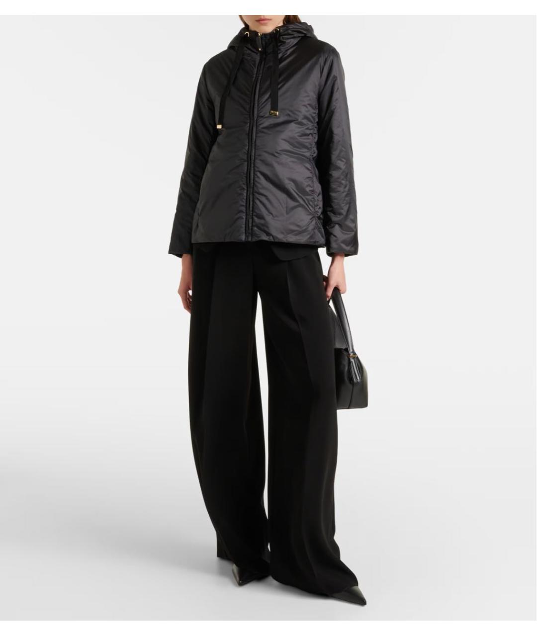 MAX MARA Черная полиэстеровая куртка, фото 4