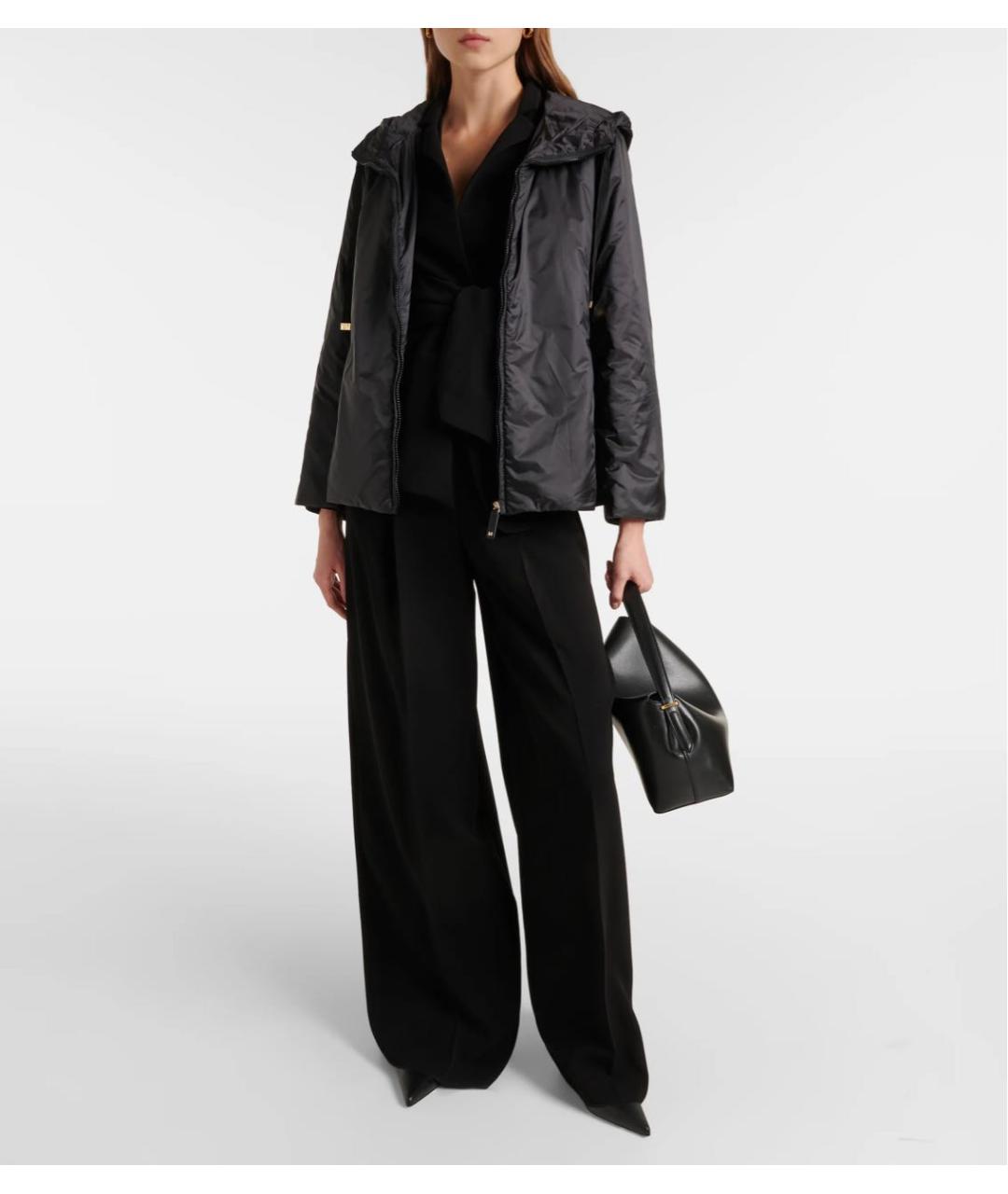 MAX MARA Черная полиэстеровая куртка, фото 8