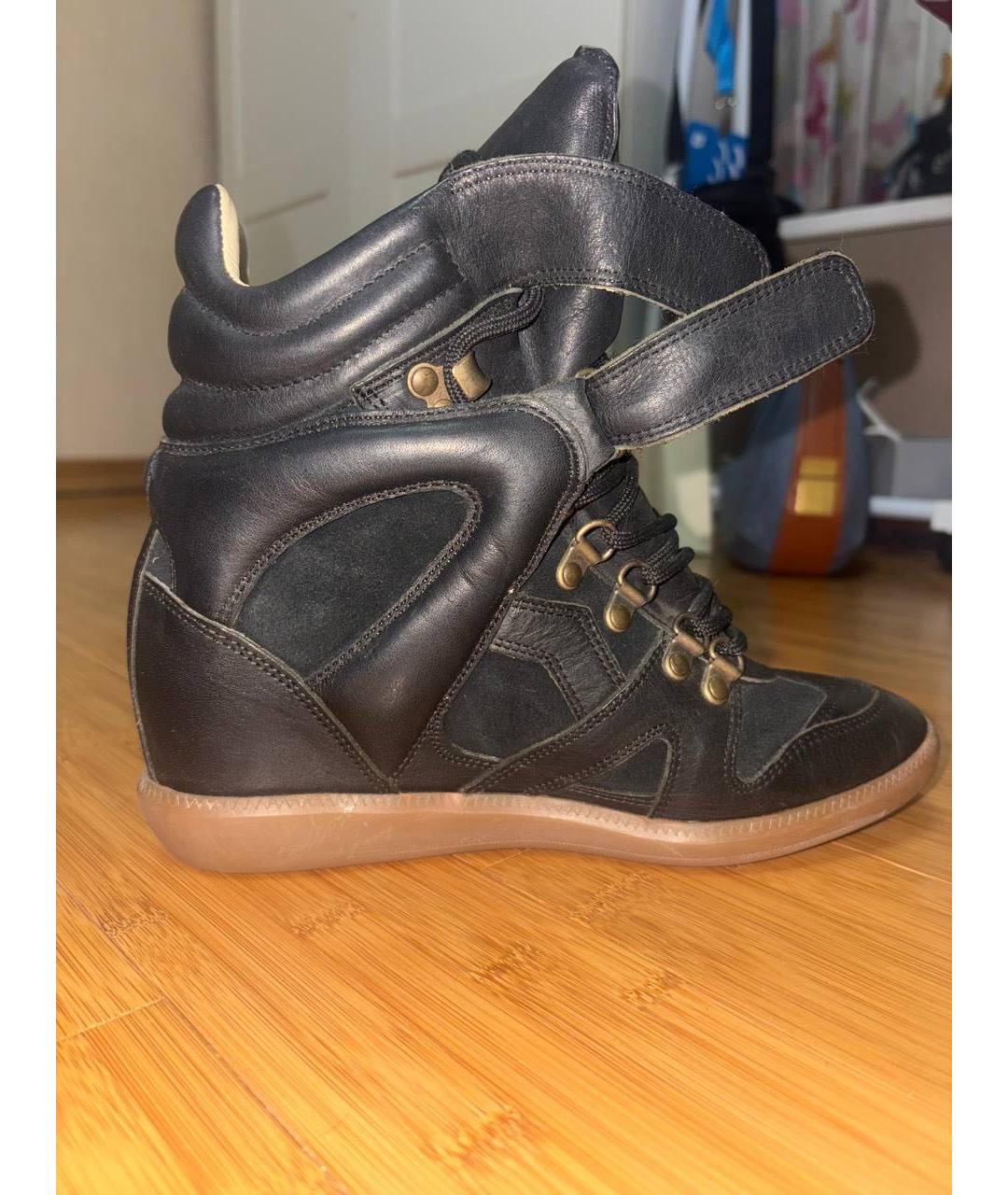 ISABEL MARANT Черные полусапоги из искусственной кожи, фото 5