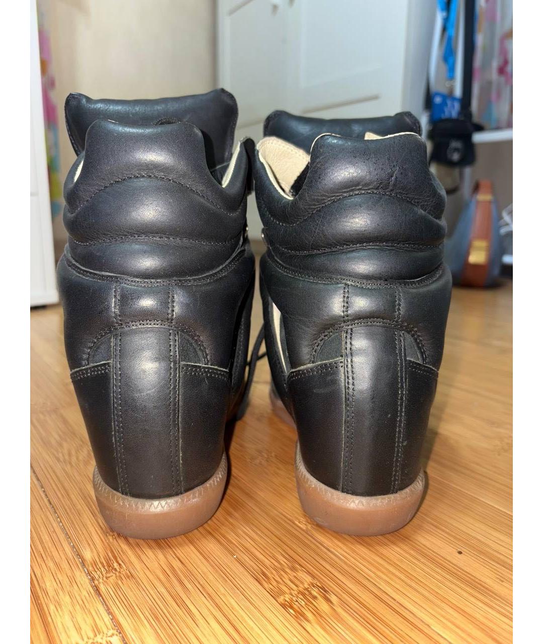 ISABEL MARANT Черные полусапоги из искусственной кожи, фото 4