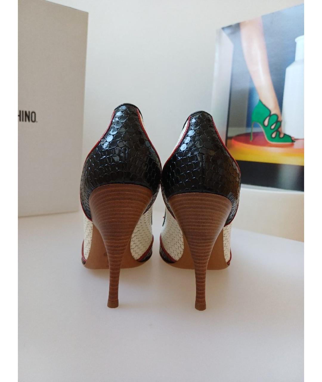 MOSCHINO Мульти кожаные туфли, фото 8