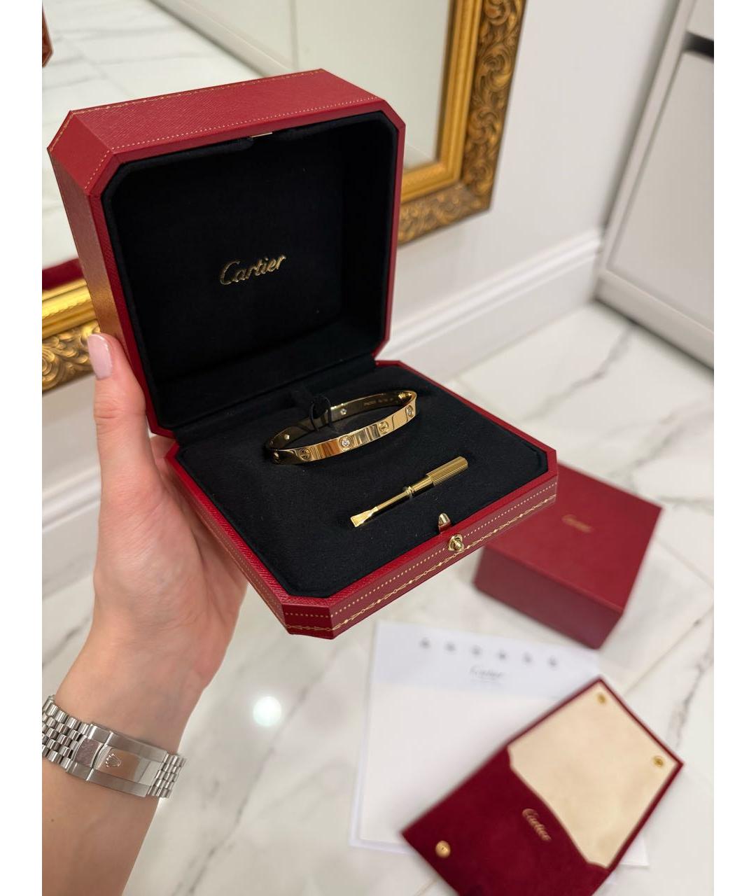 CARTIER Золотой браслет из желтого золота, фото 2