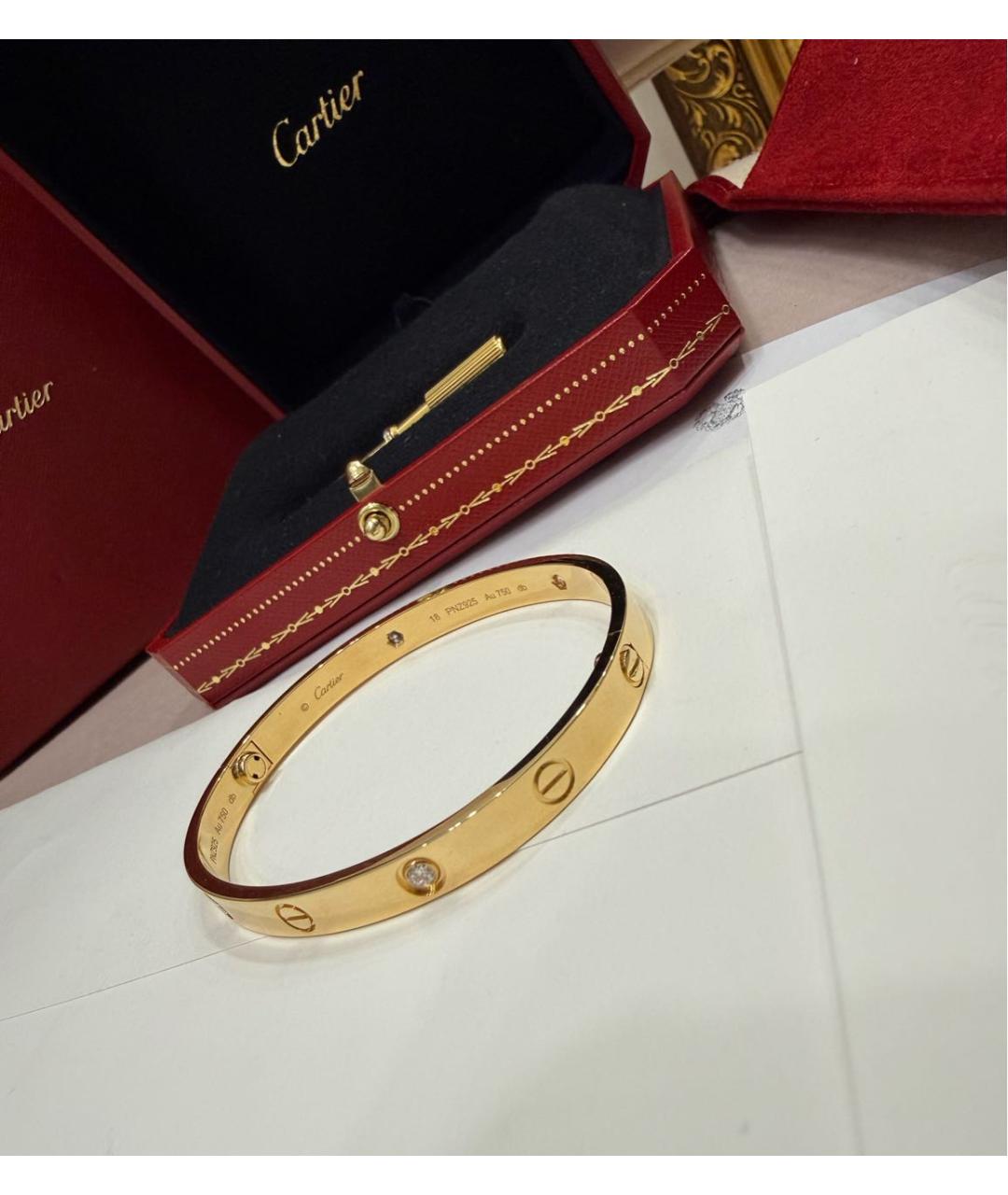 CARTIER Золотой браслет из желтого золота, фото 5