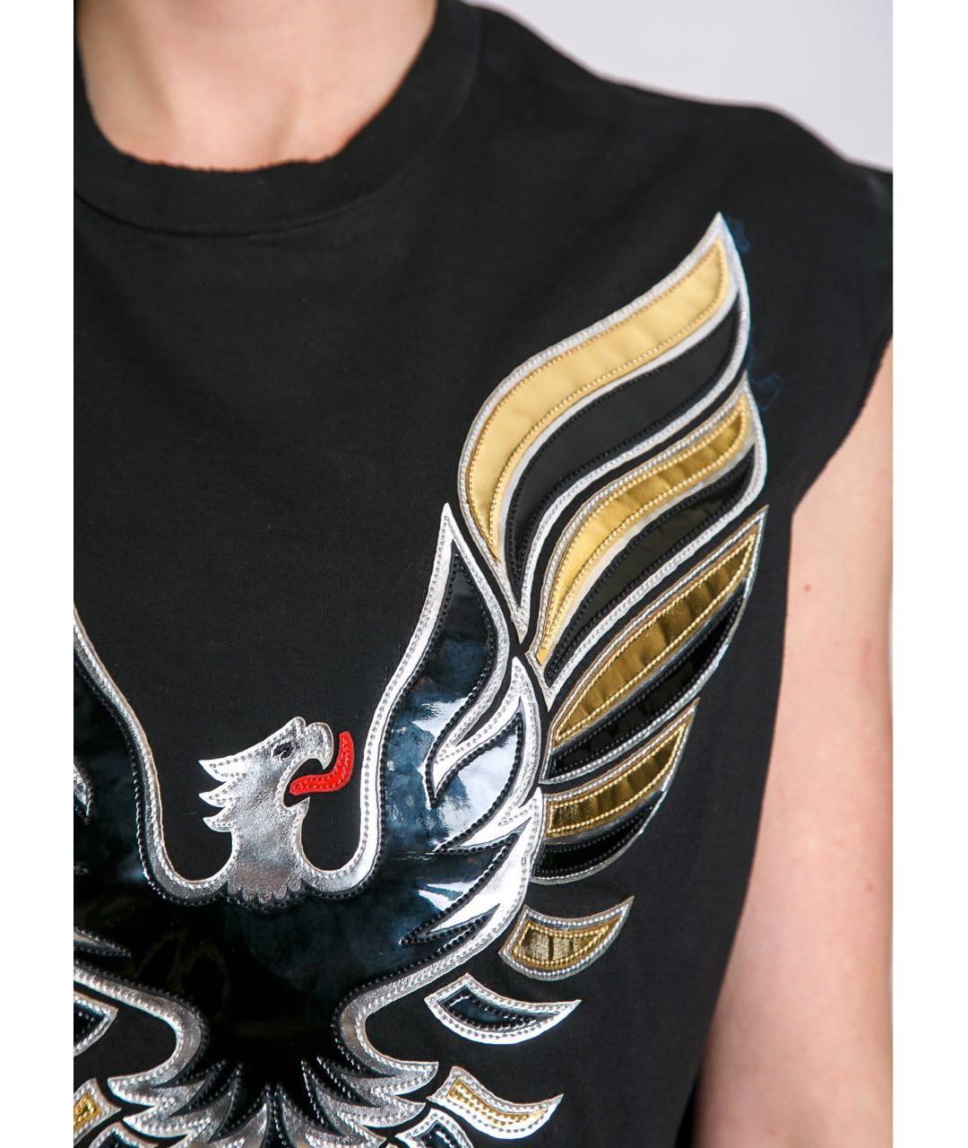 DSQUARED2 Черная хлопковая майка, фото 4