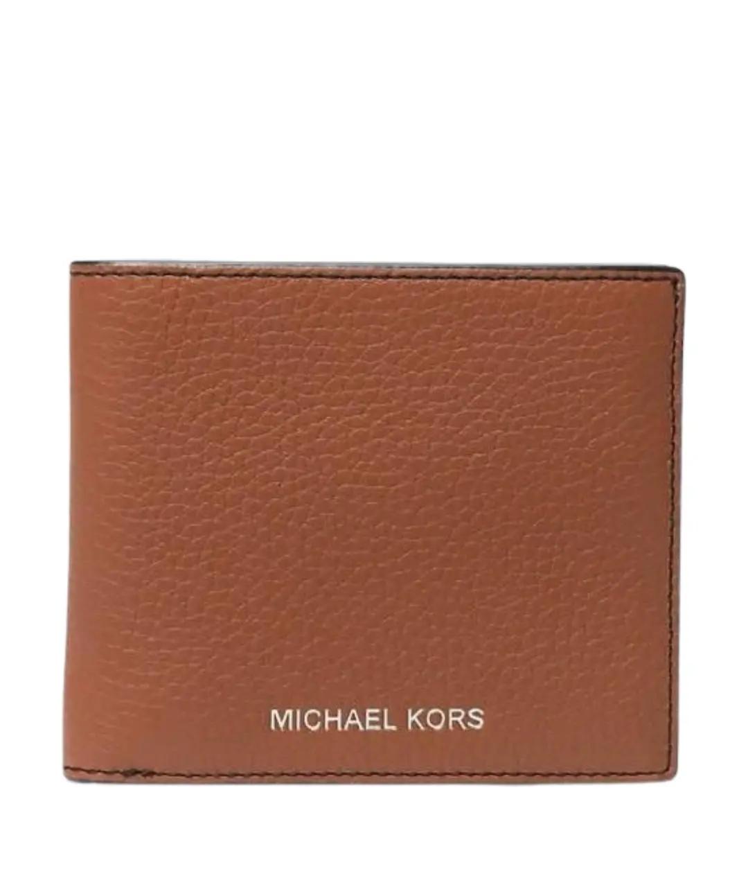 MICHAEL KORS Коричневый кожаный кошелек, фото 1