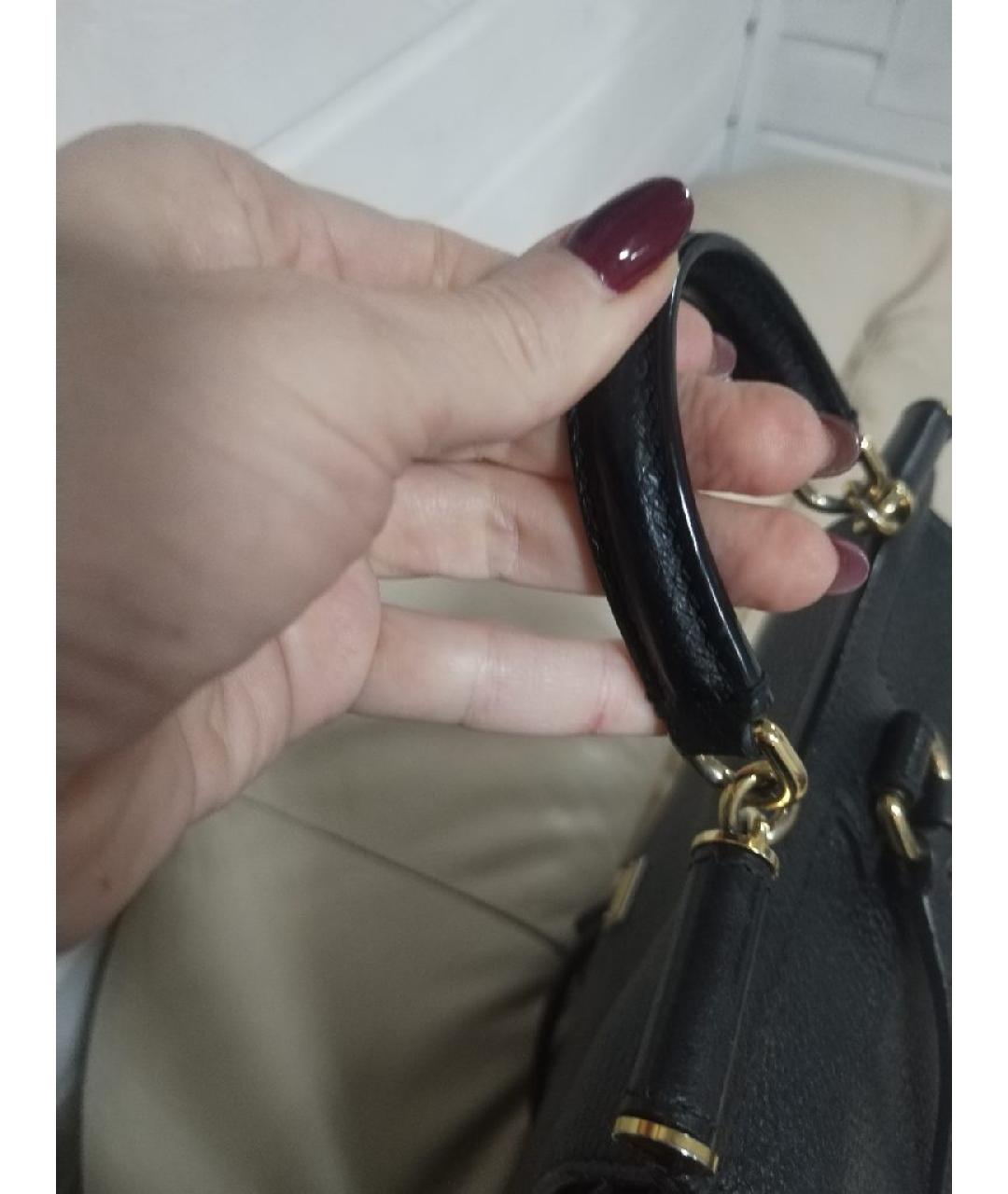 DOLCE&GABBANA Черный кожаный рюкзак, фото 5