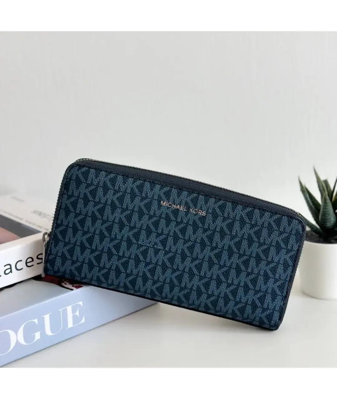 MICHAEL KORS Темно-синий кошелек, фото 3