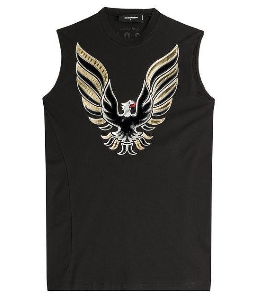 DSQUARED2 Черная хлопковая майка, фото 1