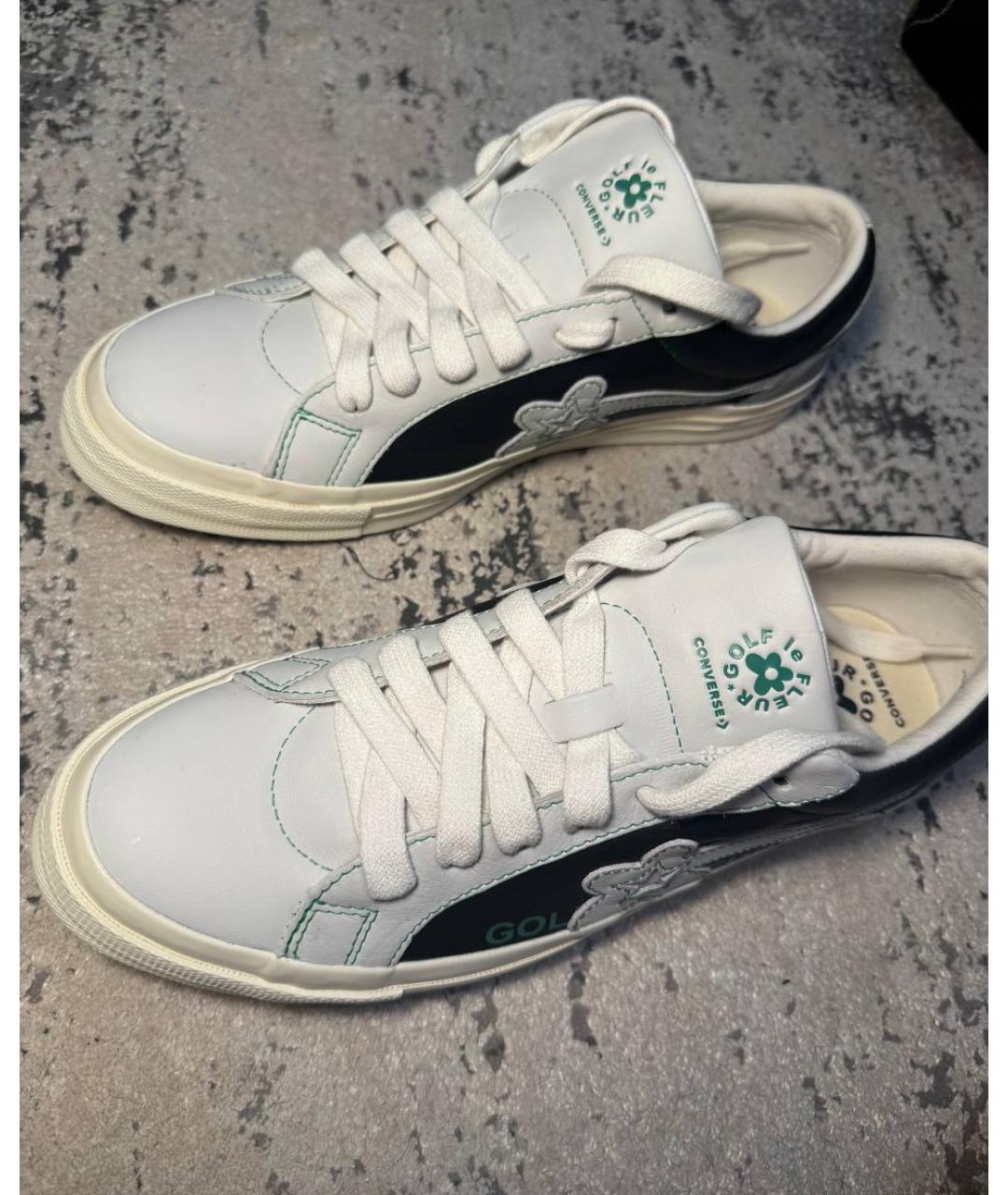 Golf Le Fleur Черные кожаные низкие кроссовки / кеды, фото 2