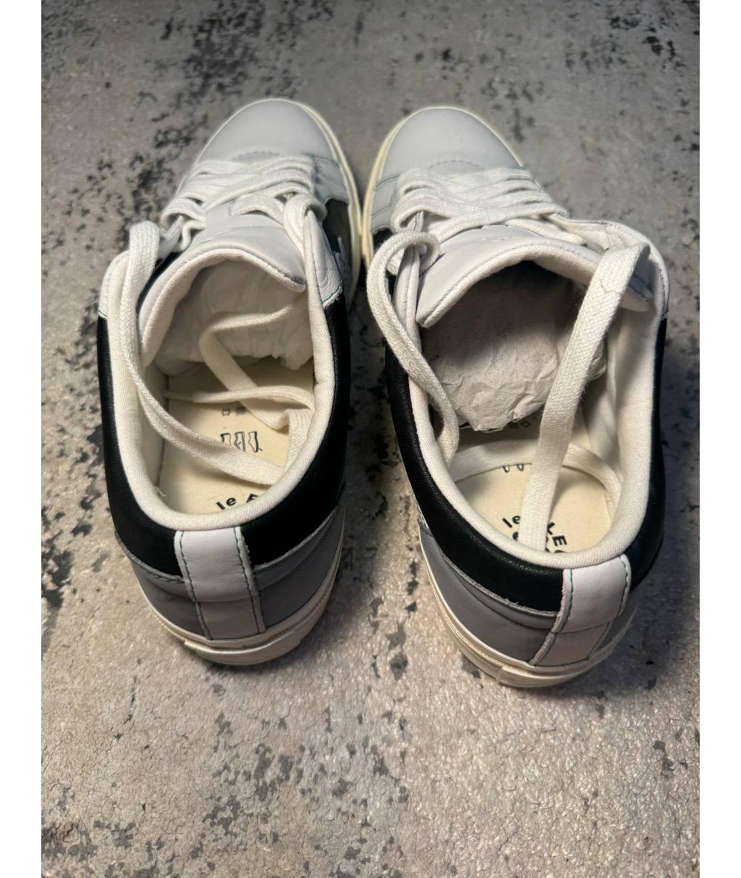 Golf Le Fleur Черные кожаные низкие кроссовки / кеды, фото 3