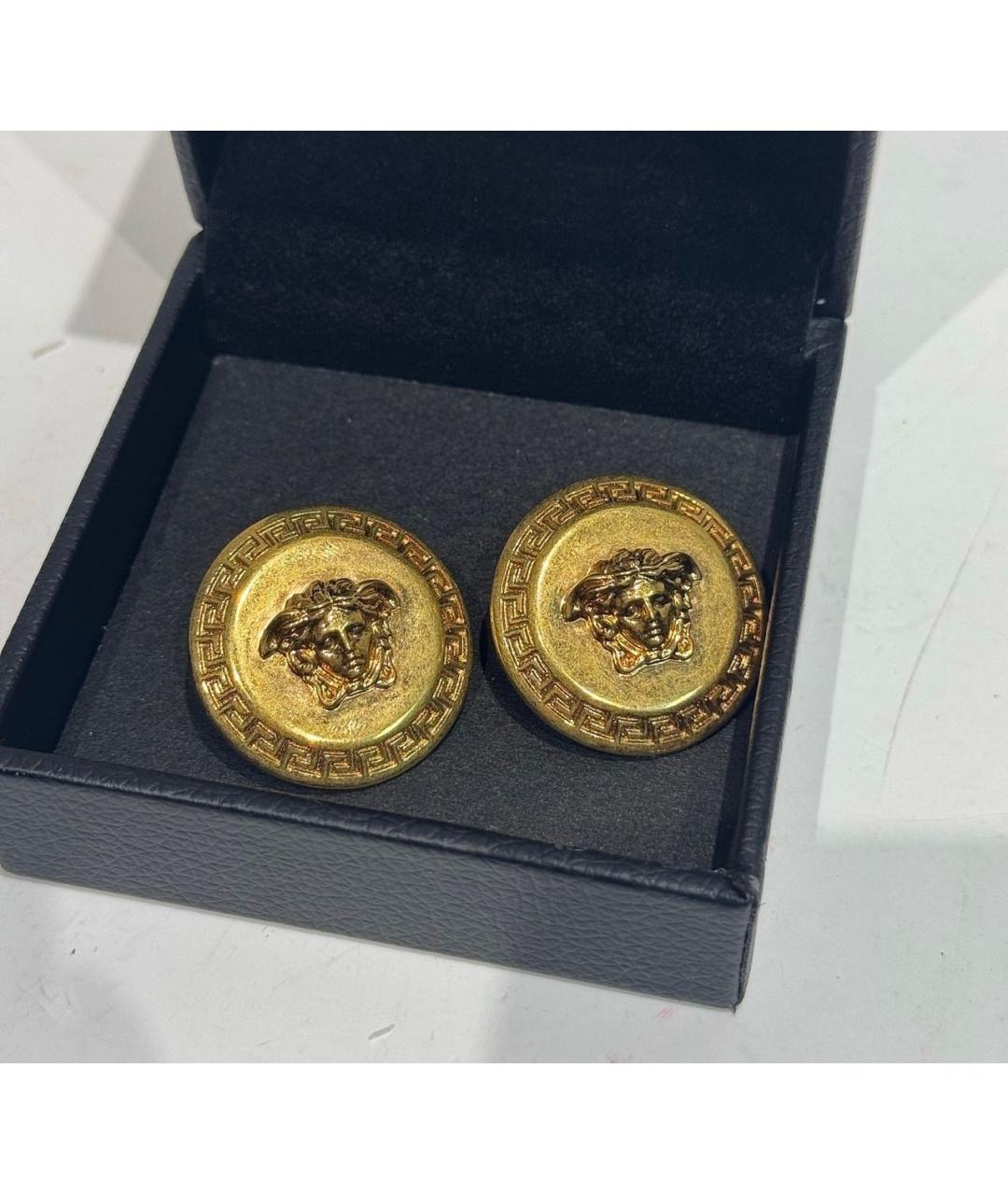 VERSACE Золотые металлические серьги, фото 2