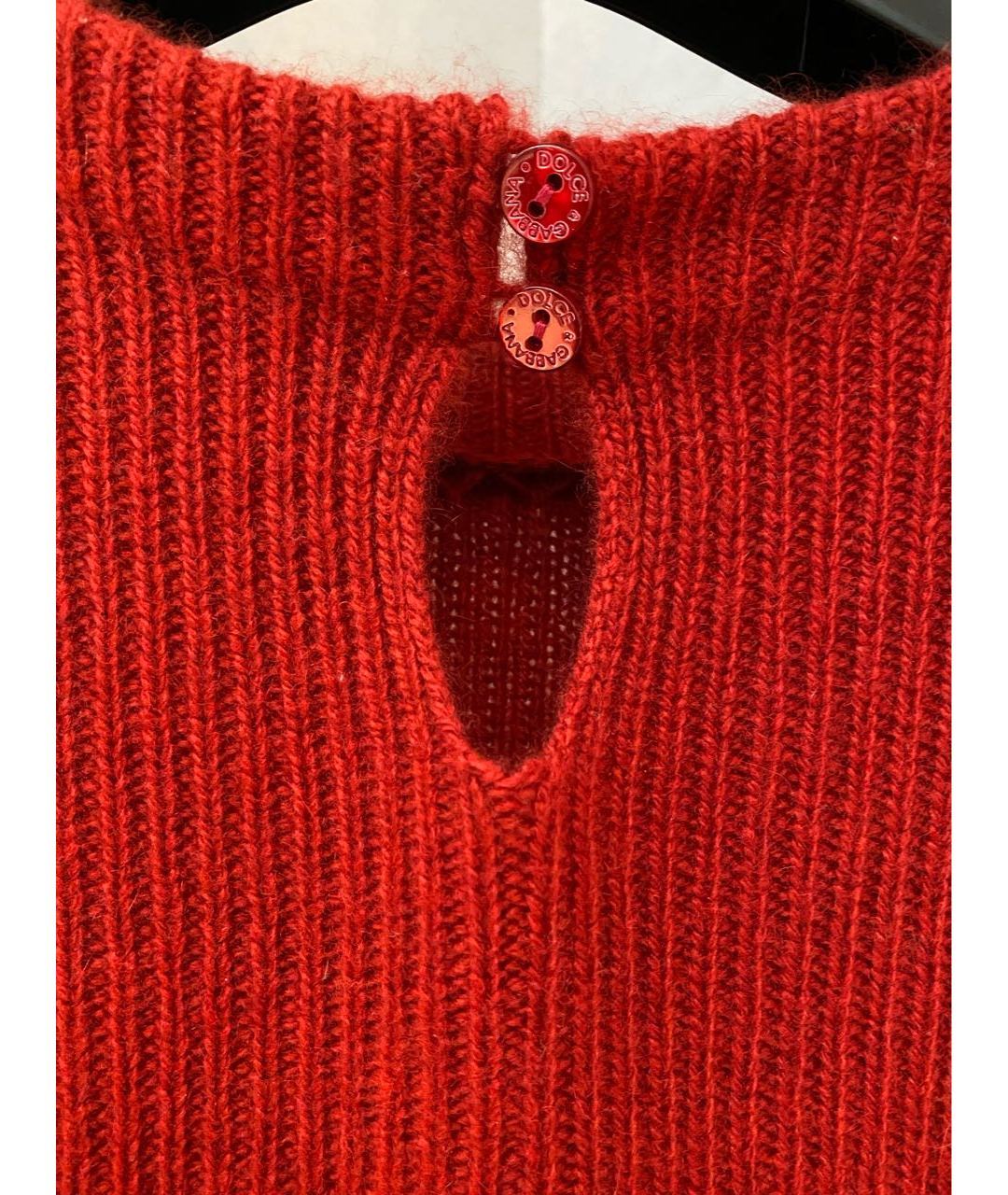 DOLCE&GABBANA Бордовый кашемировый джемпер / свитер, фото 5
