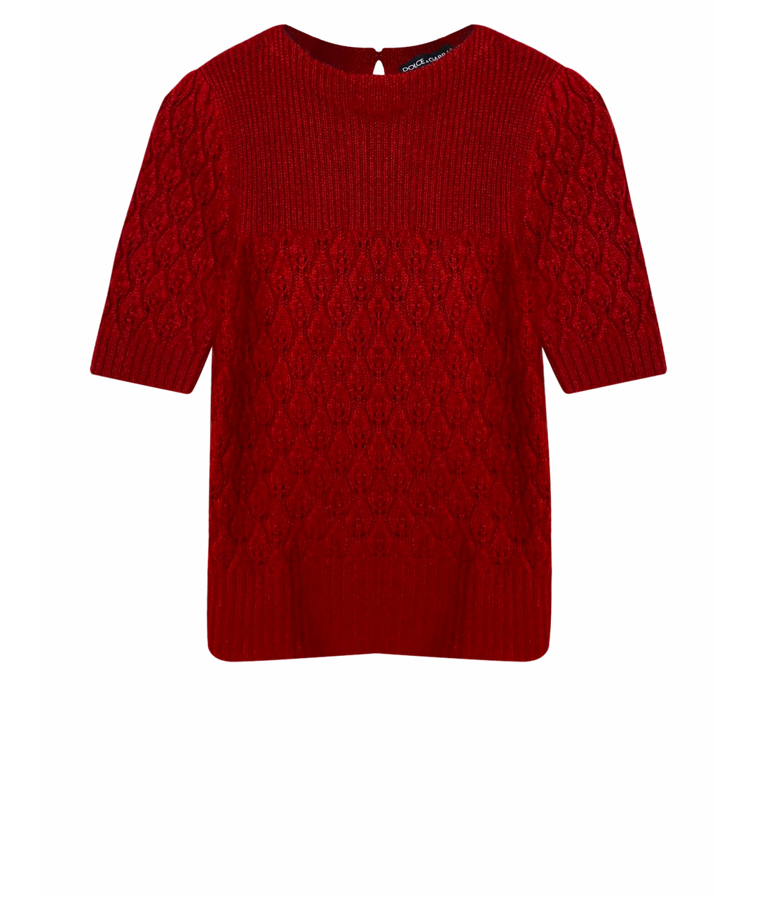 DOLCE&GABBANA Бордовый кашемировый джемпер / свитер, фото 1