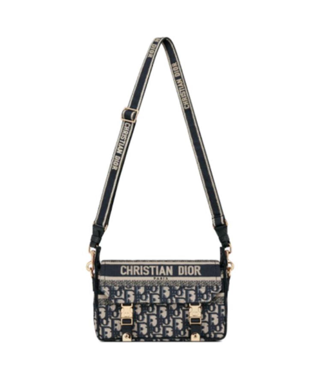 CHRISTIAN DIOR Синяя сумка через плечо, фото 2