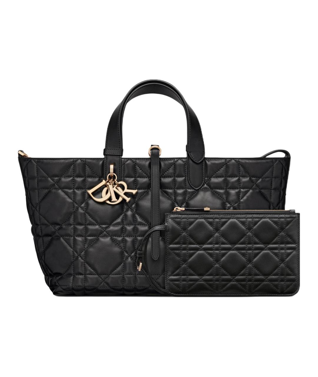 CHRISTIAN DIOR Черная кожаная сумка через плечо, фото 2