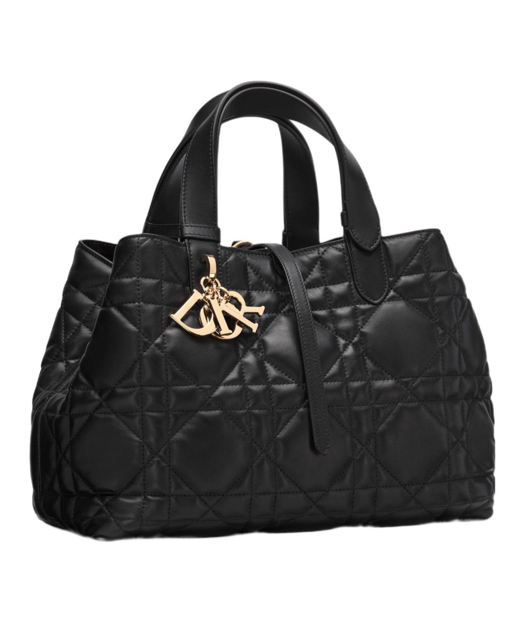 CHRISTIAN DIOR Черная кожаная сумка через плечо, фото 4