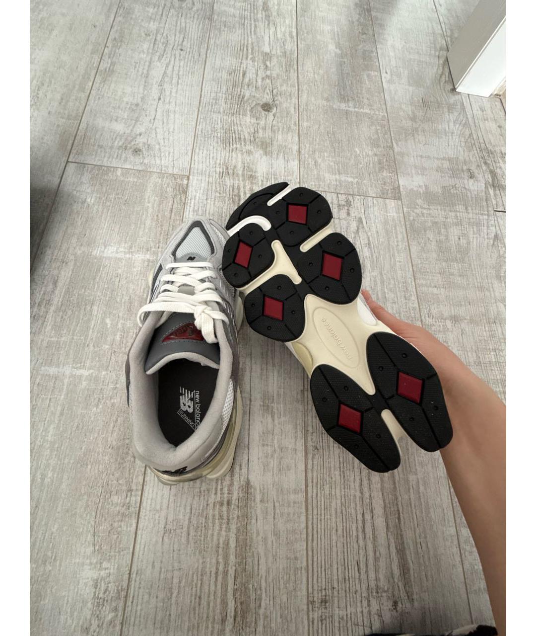 NEW BALANCE Серые текстильные кроссовки, фото 5