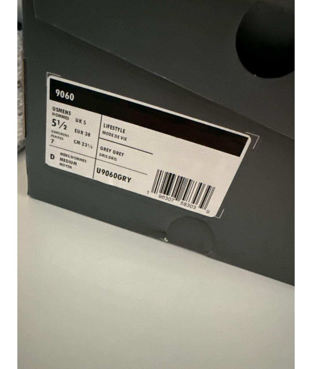 NEW BALANCE Серые текстильные кроссовки, фото 7