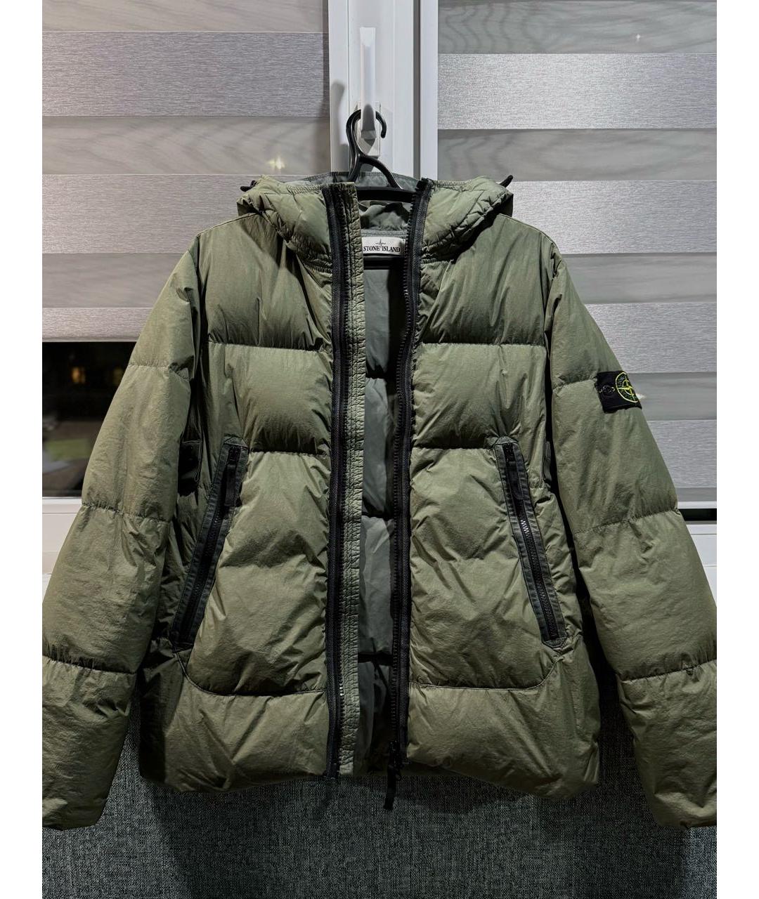 STONE ISLAND Зеленая полиамидовая куртка, фото 8