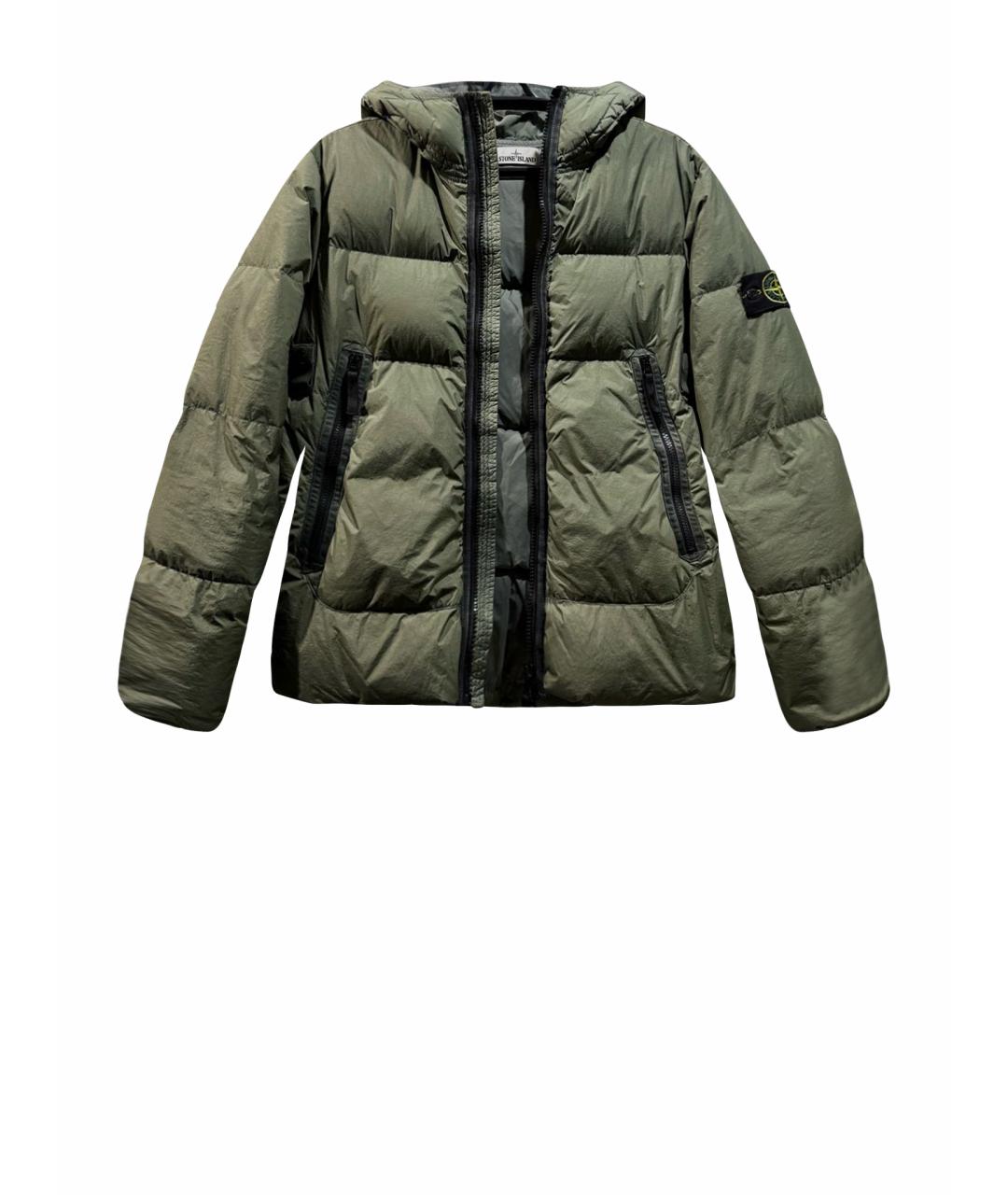 STONE ISLAND Зеленая полиамидовая куртка, фото 1