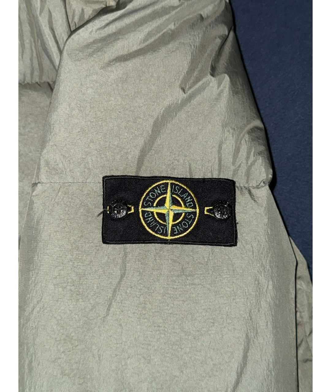 STONE ISLAND Зеленая полиамидовая куртка, фото 4