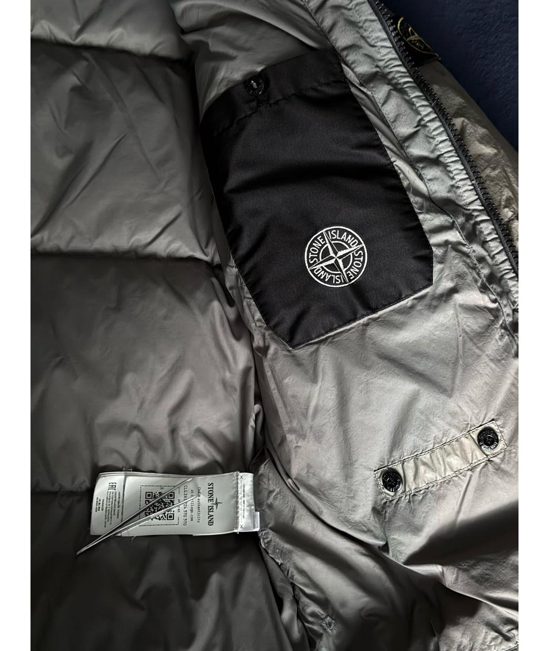 STONE ISLAND Зеленая полиамидовая куртка, фото 3