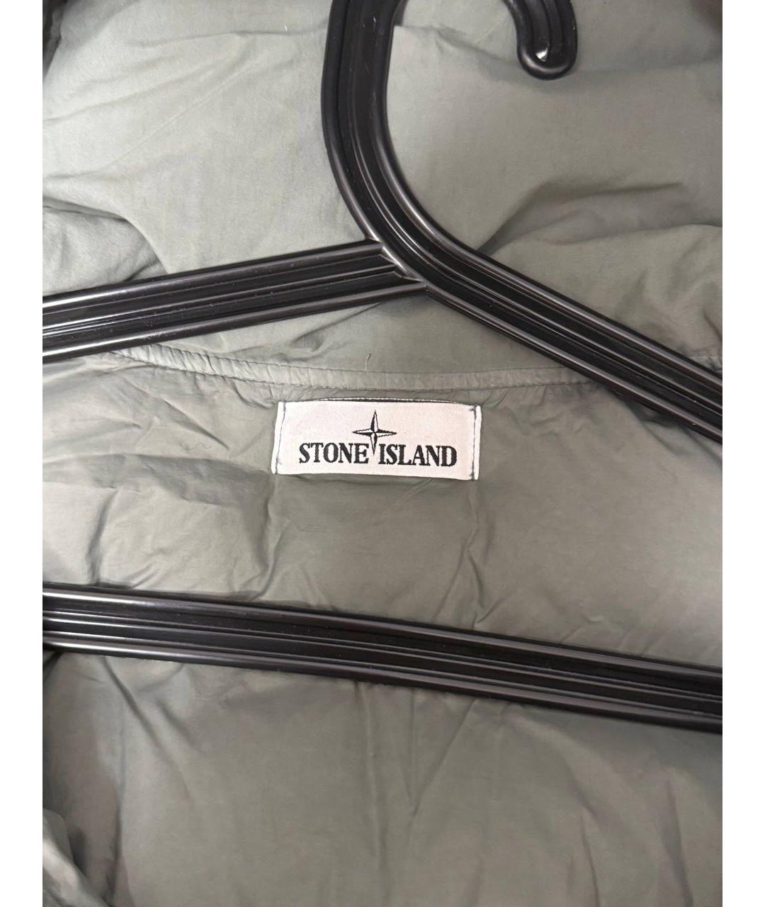 STONE ISLAND Зеленая полиамидовая куртка, фото 2