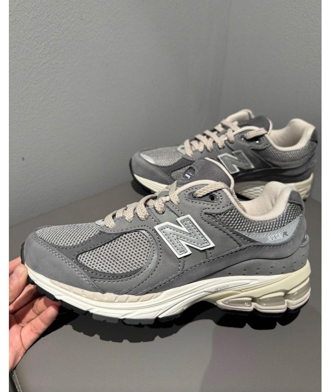 NEW BALANCE Серые замшевые низкие кроссовки / кеды, фото 4