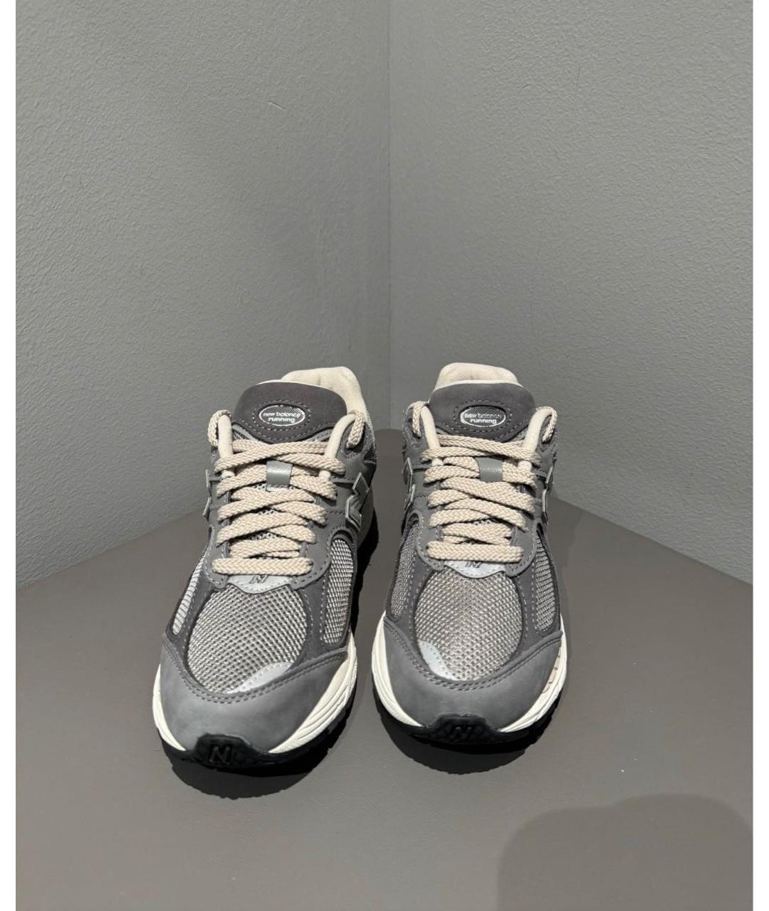 NEW BALANCE Серые замшевые низкие кроссовки / кеды, фото 3