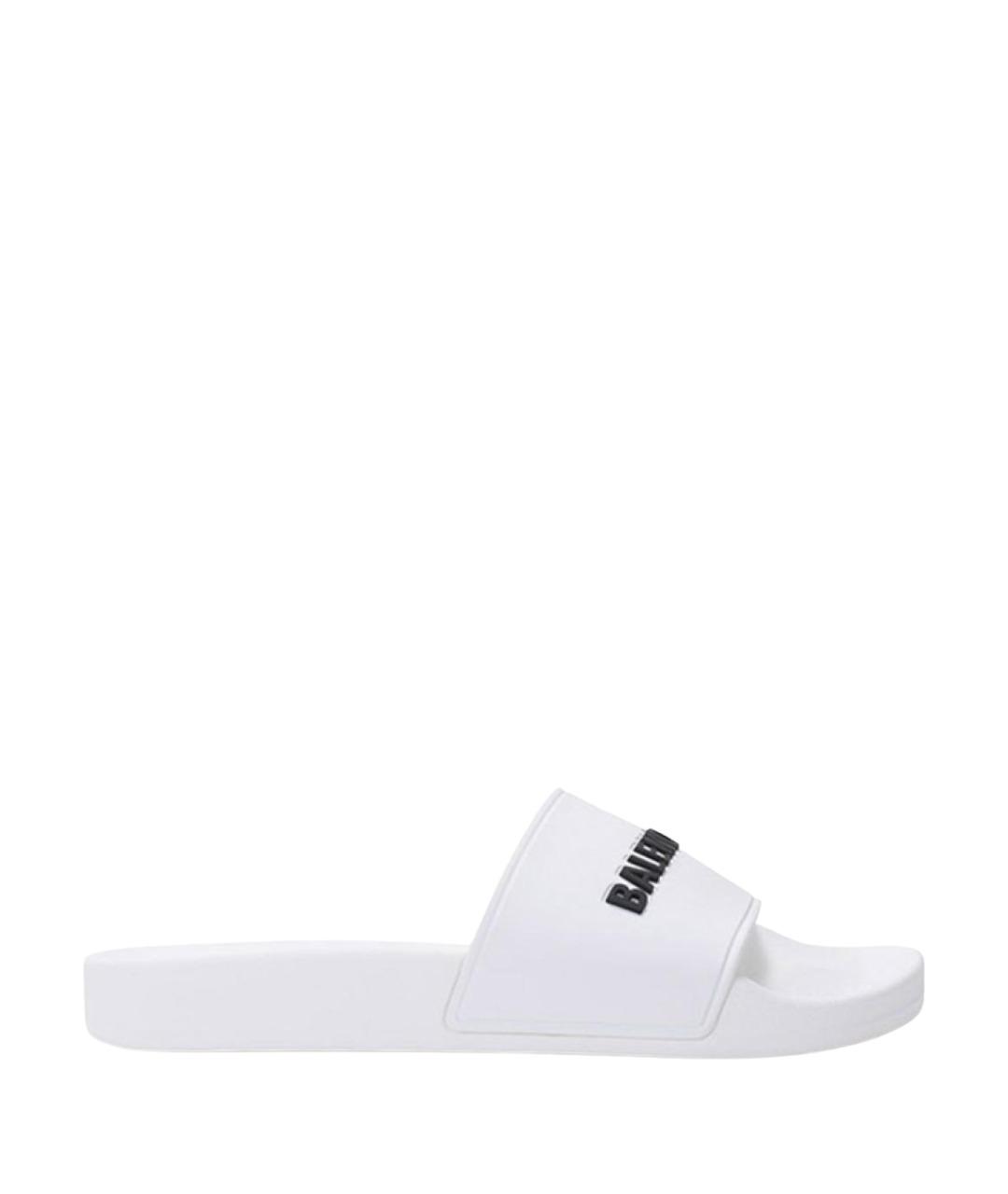 BALENCIAGA Белые шлепанцы, фото 1