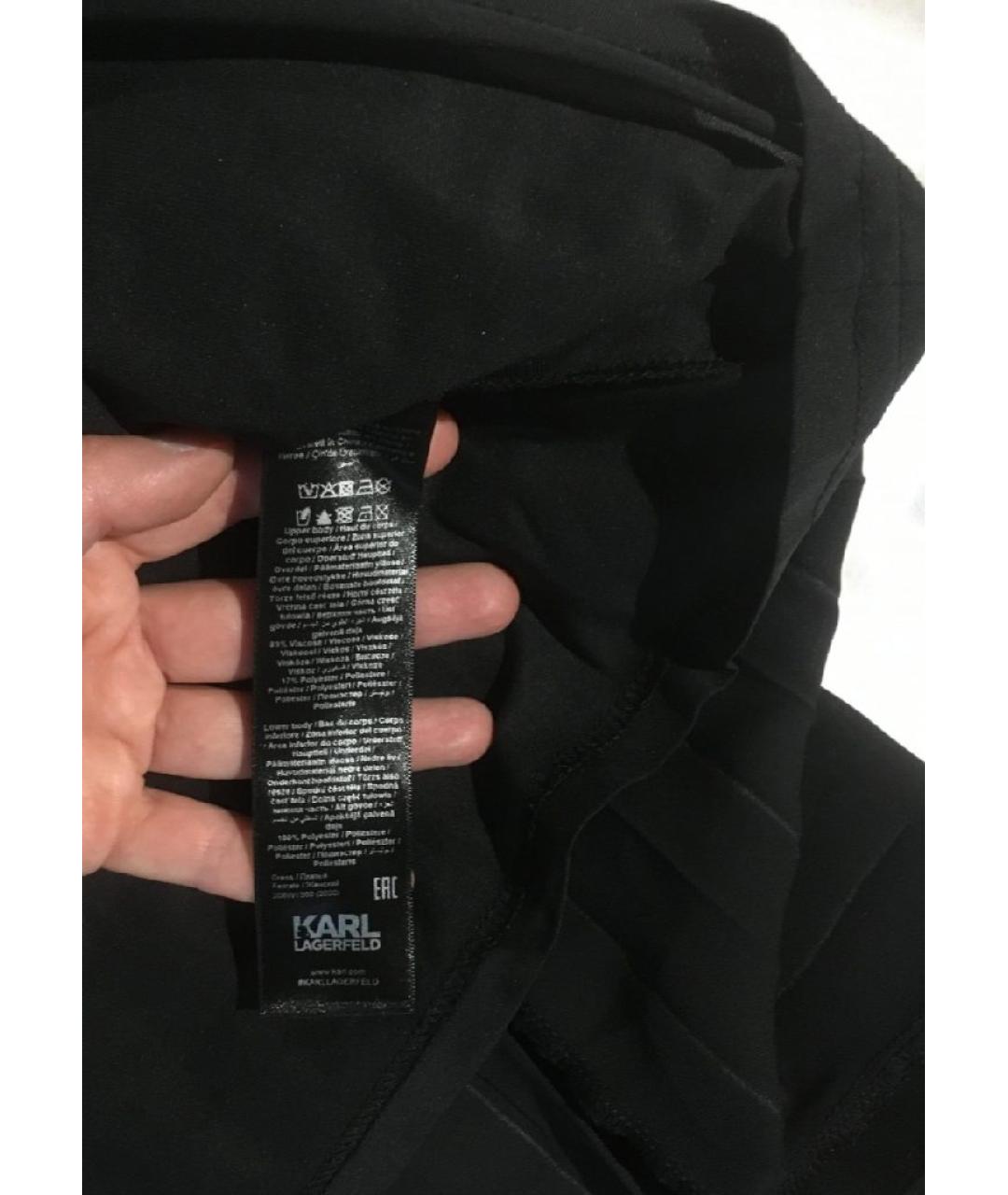 KARL LAGERFELD Черное повседневное платье, фото 4