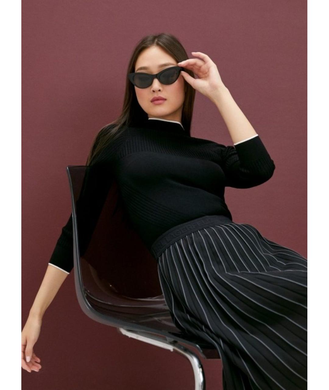 KARL LAGERFELD Черное повседневное платье, фото 9