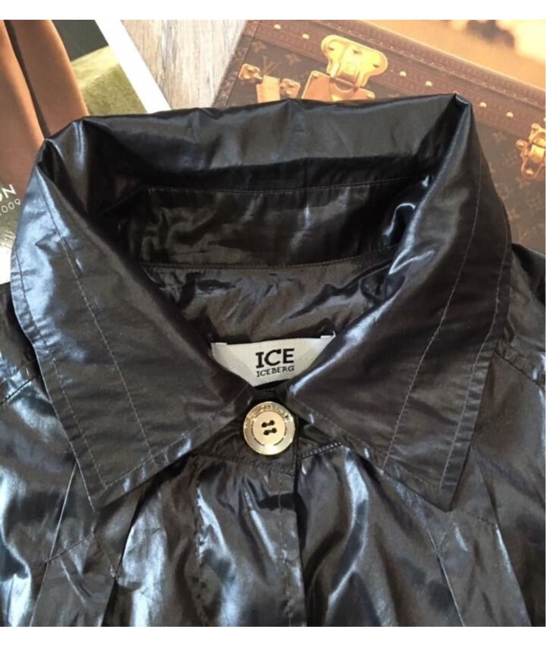 ICEBERG Черная полиэстеровая куртка, фото 3