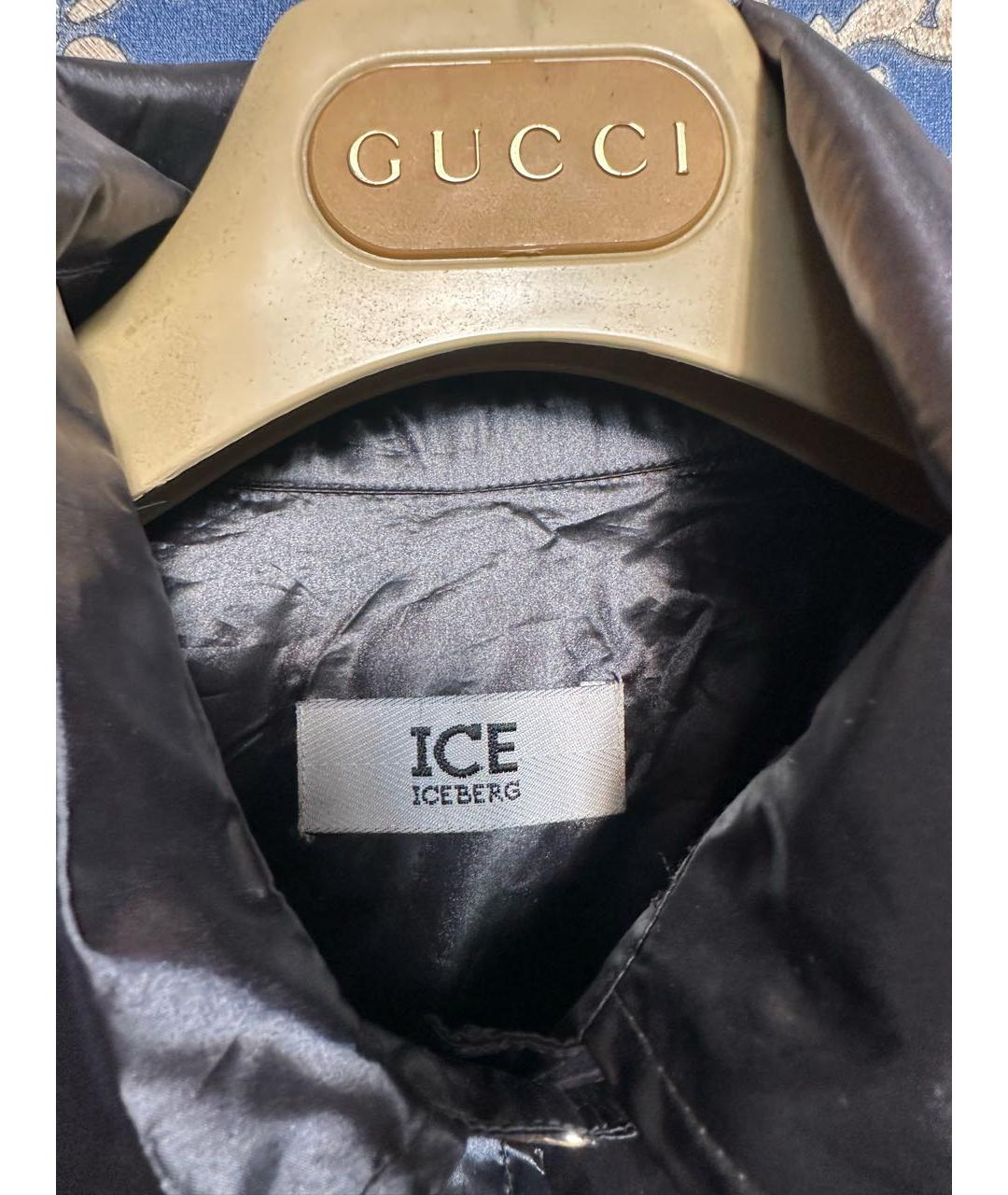 ICEBERG Черная полиэстеровая куртка, фото 4