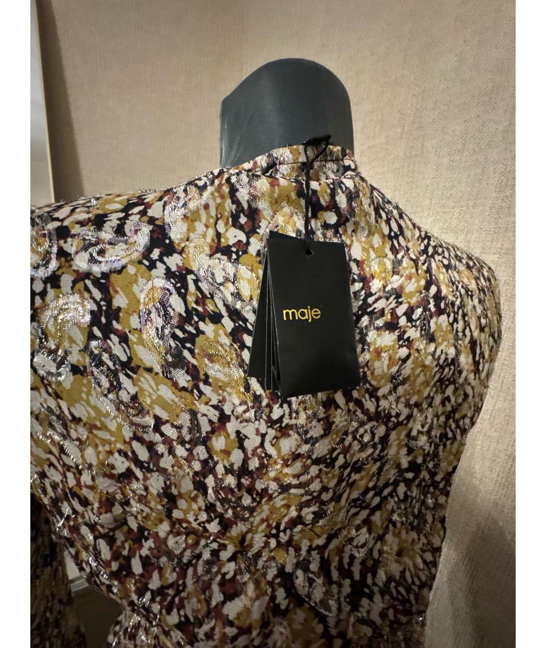 MAJE Мульти вискозное повседневное платье, фото 3