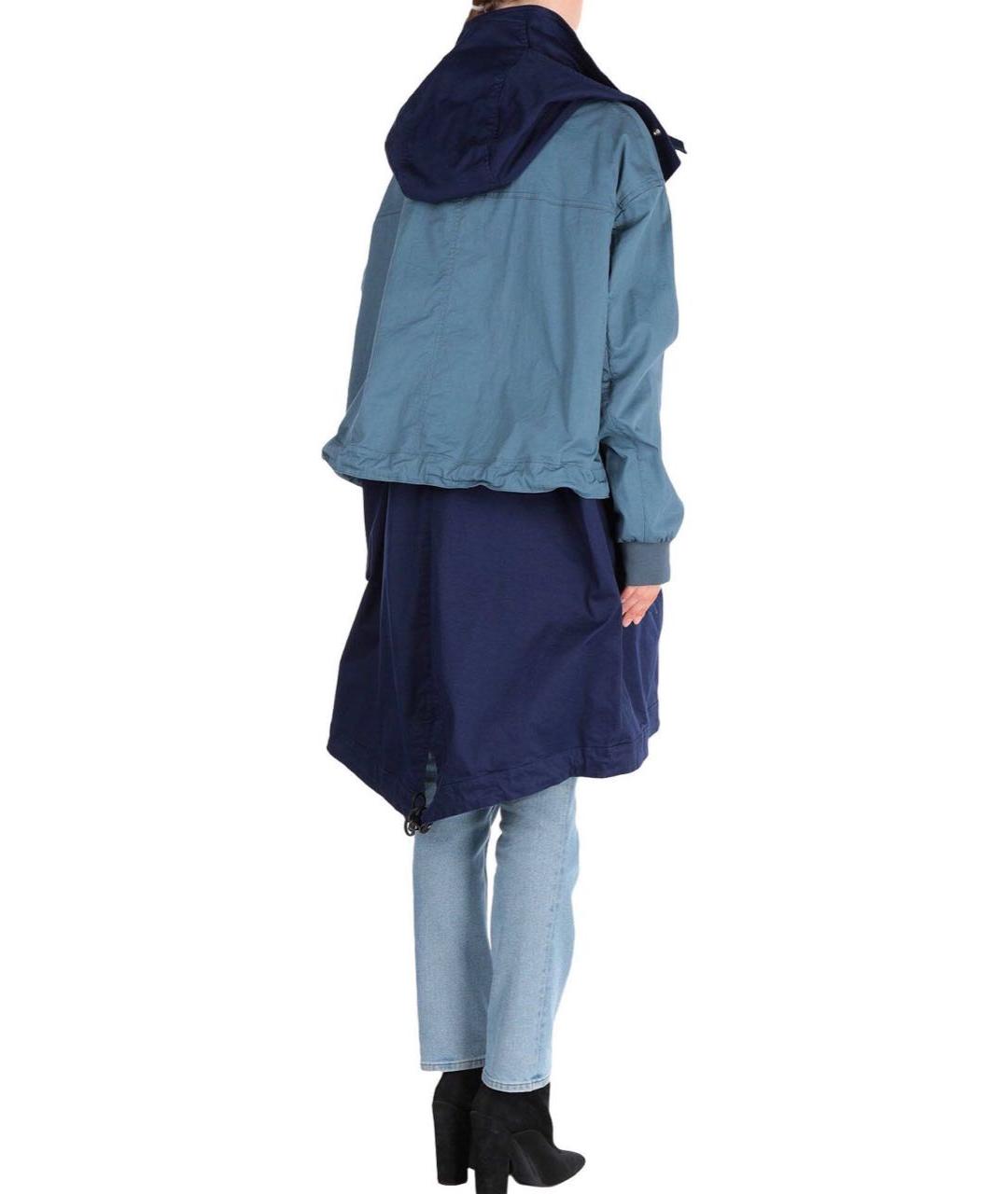 DSQUARED2 Темно-синее хлопковое пальто, фото 3