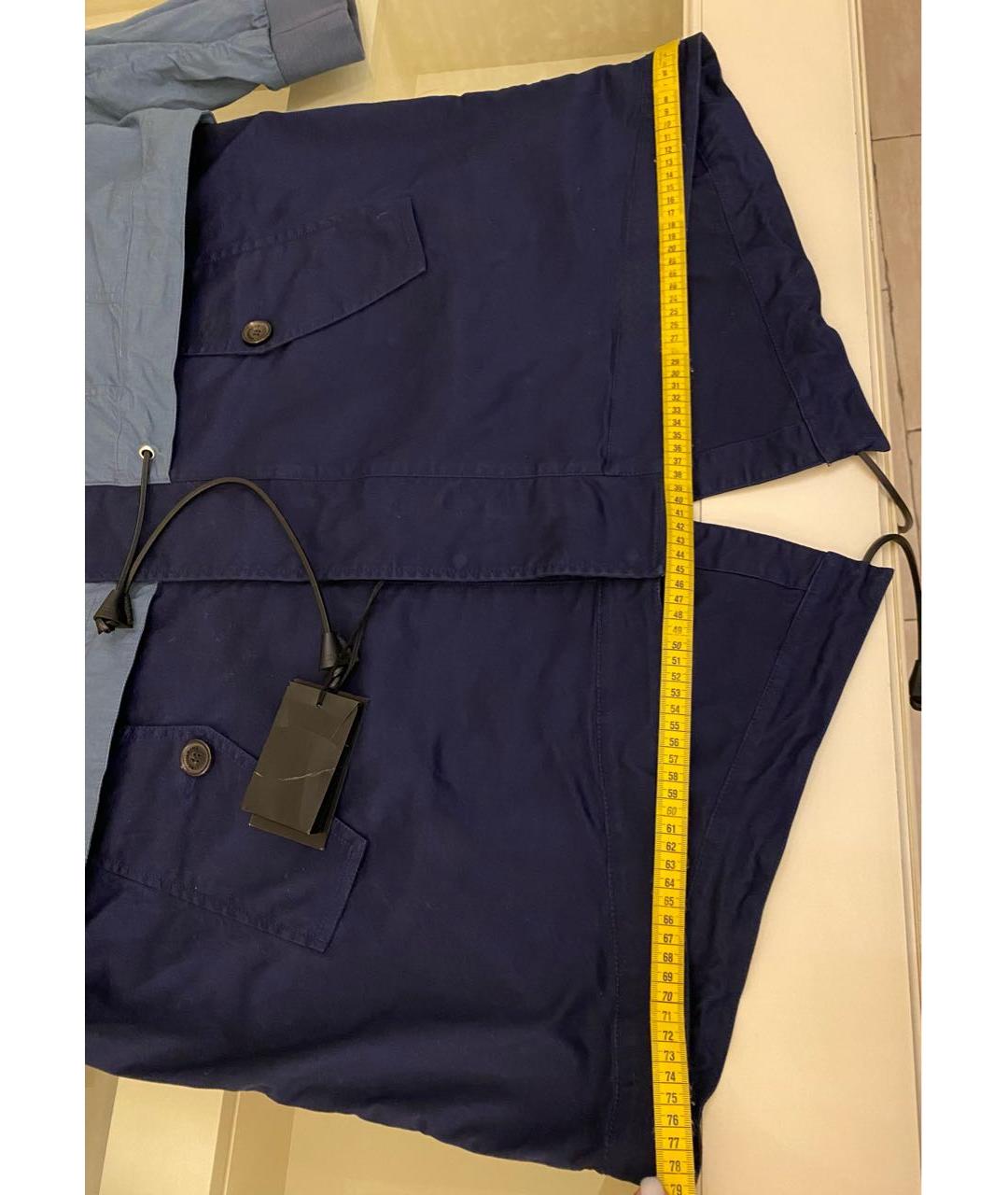 DSQUARED2 Темно-синее хлопковое пальто, фото 8