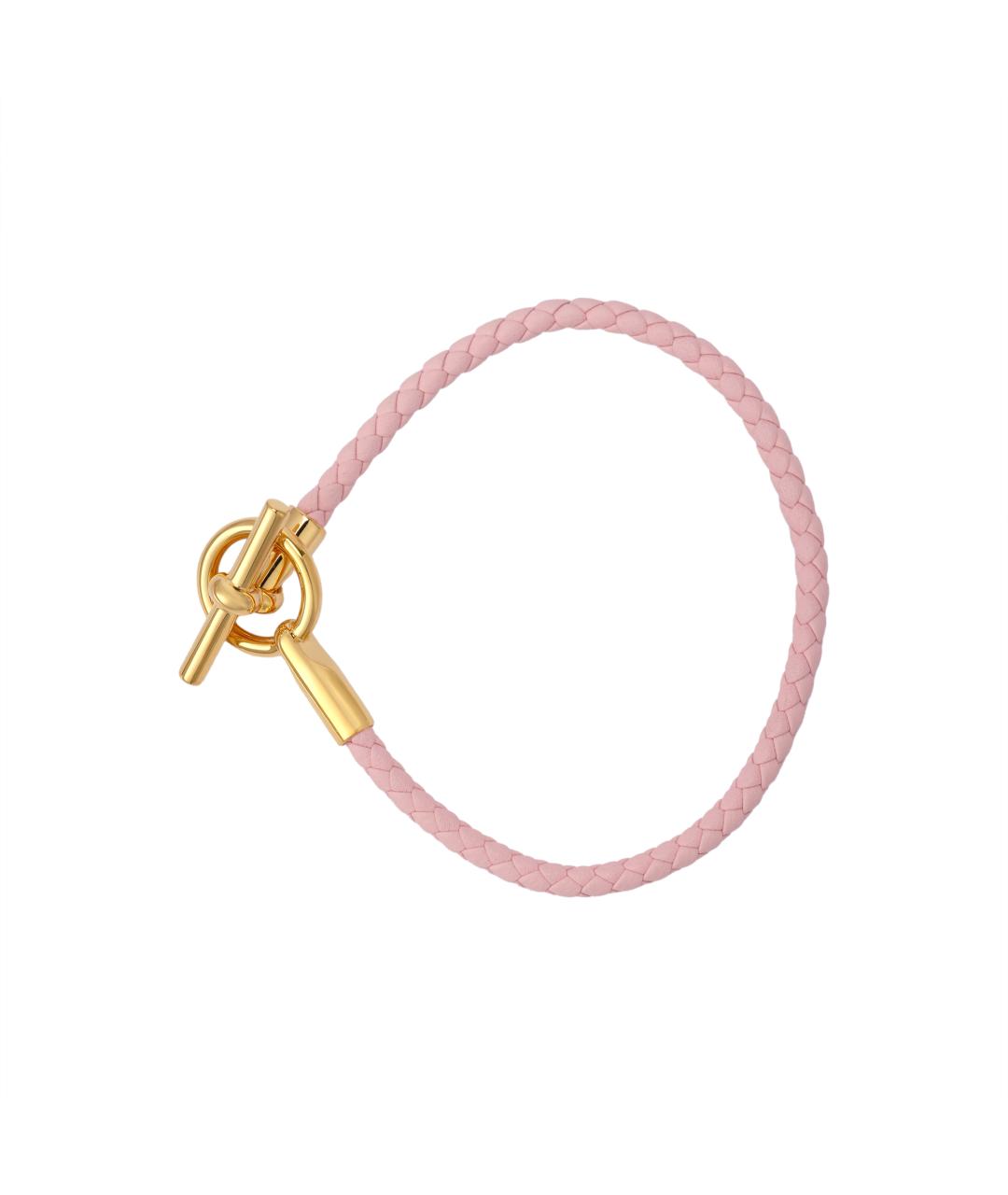 HERMES Розовый браслет, фото 3