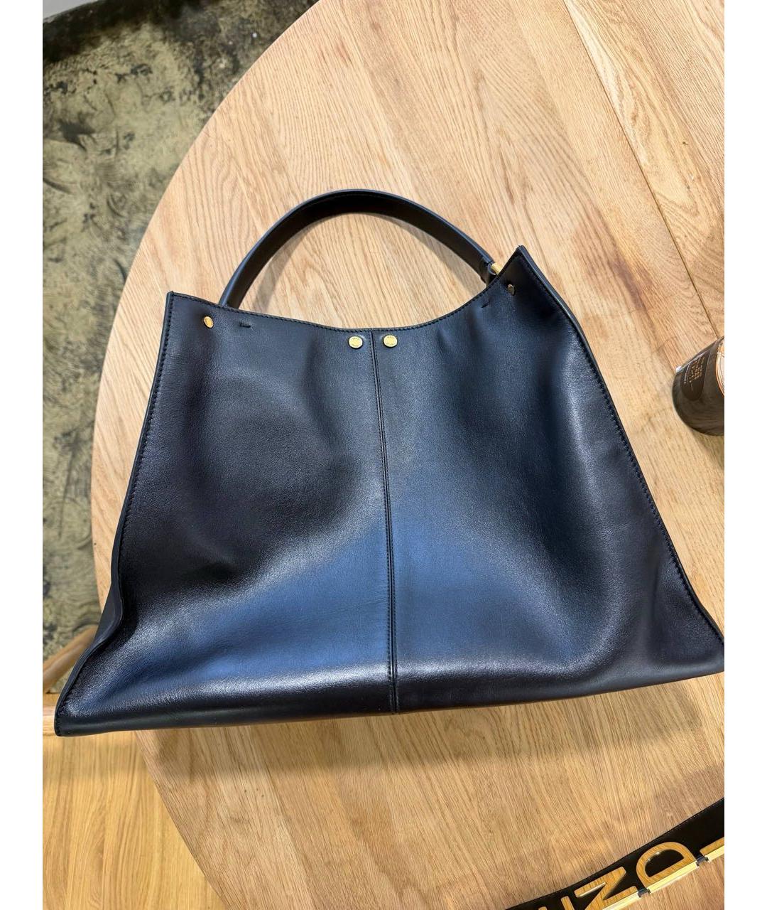 FENDI Черная кожаная сумка через плечо, фото 9