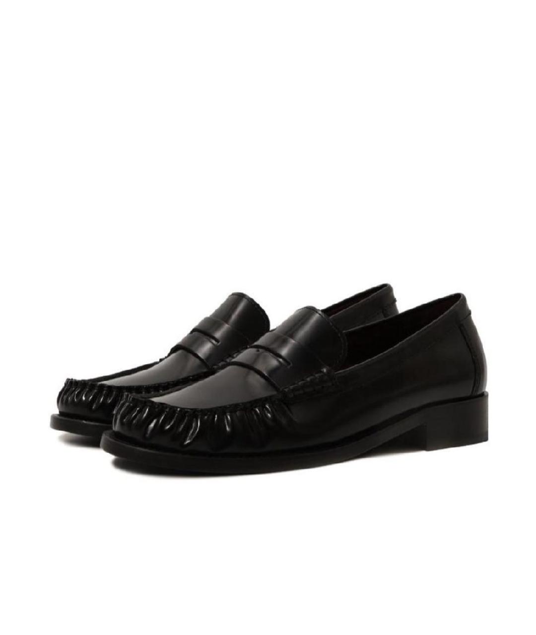 PARIS TEXAS Черные кожаные лоферы, фото 3