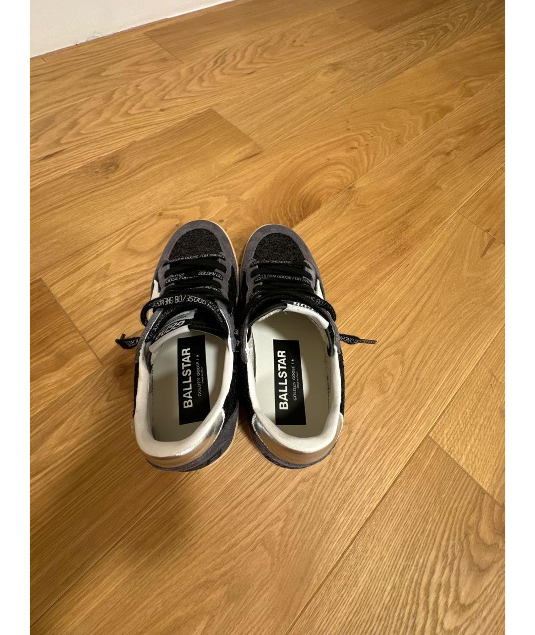 GOLDEN GOOSE DELUXE BRAND Черные замшевые кеды, фото 3