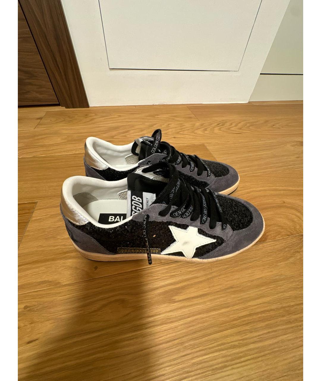 GOLDEN GOOSE DELUXE BRAND Черные замшевые кеды, фото 6