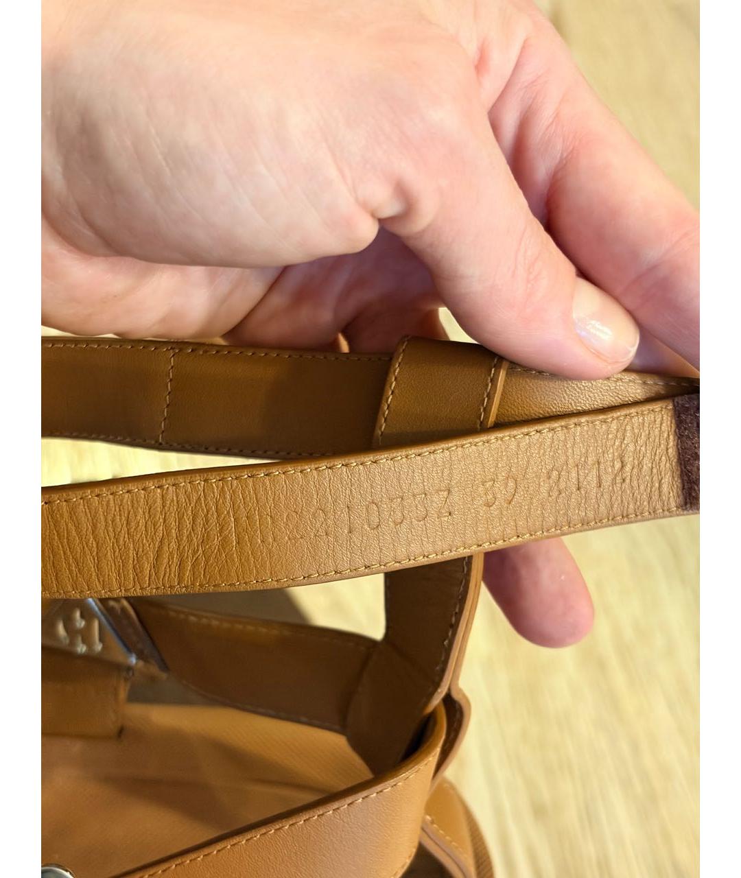 HERMES Коричневые кожаные сандалии, фото 6