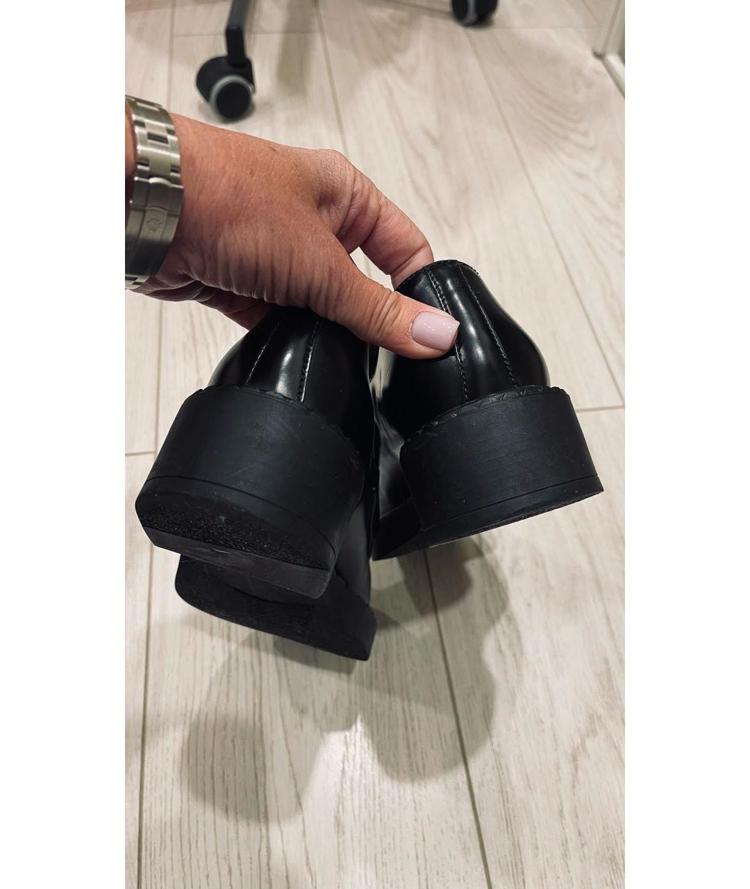 PRADA Черные кожаные лоферы, фото 3