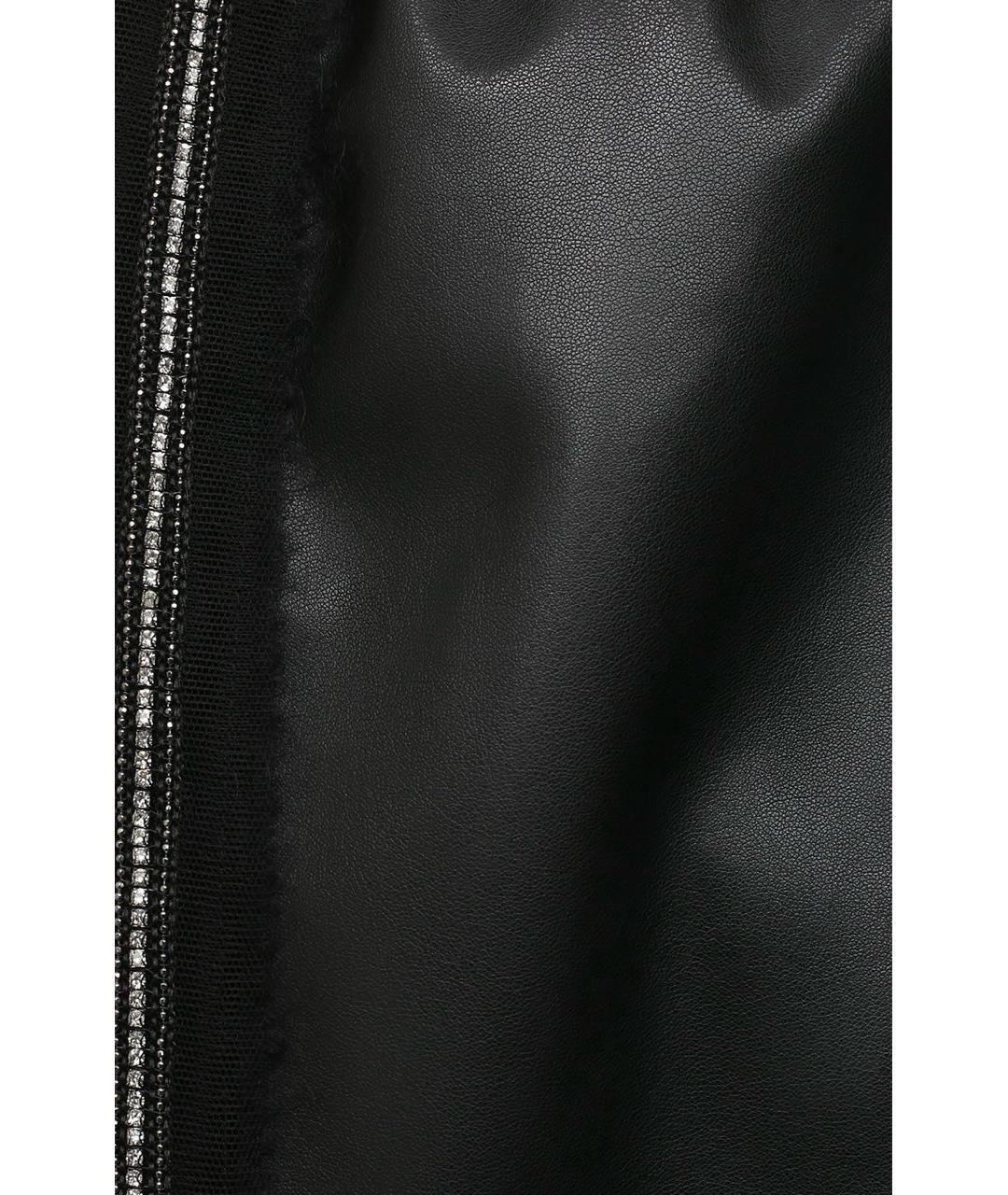 ERMANNO SCERVINO Черные полиуретановые брюки узкие, фото 2