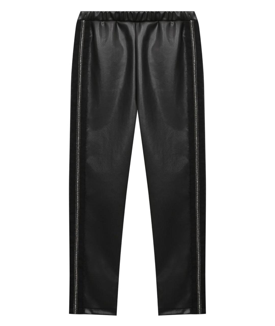 ERMANNO SCERVINO Черные полиуретановые брюки узкие, фото 1