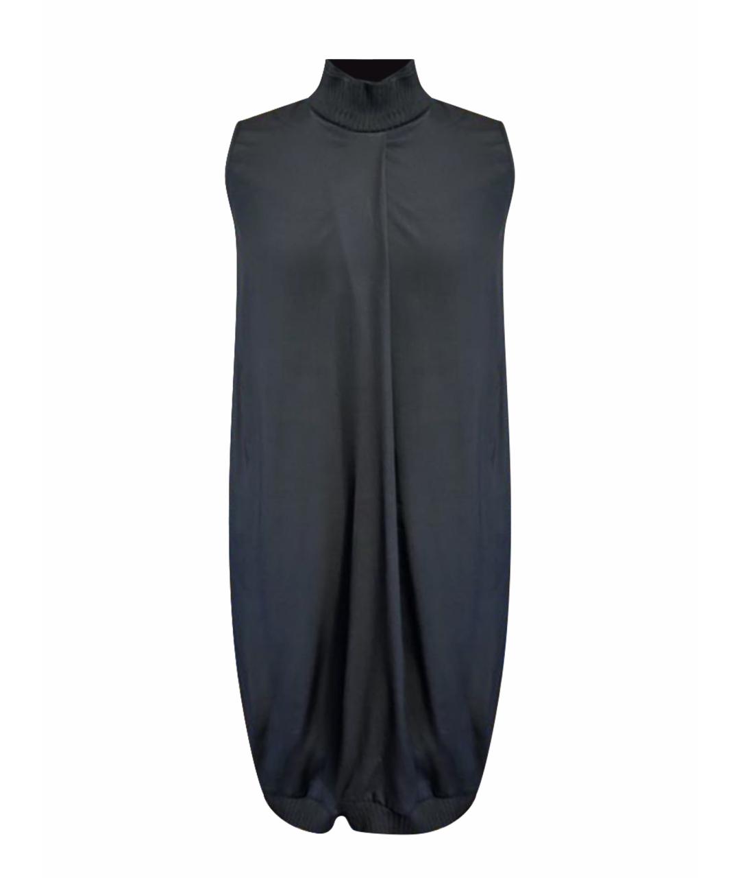 JIL SANDER Черное шелковое вечернее платье, фото 1