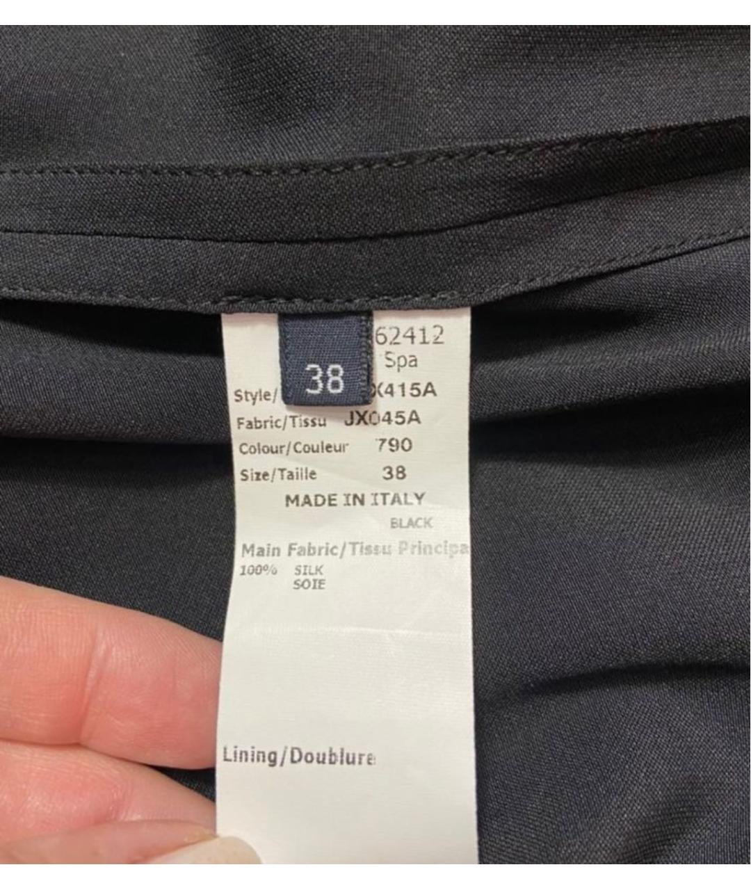 JIL SANDER Черное шелковое вечернее платье, фото 6